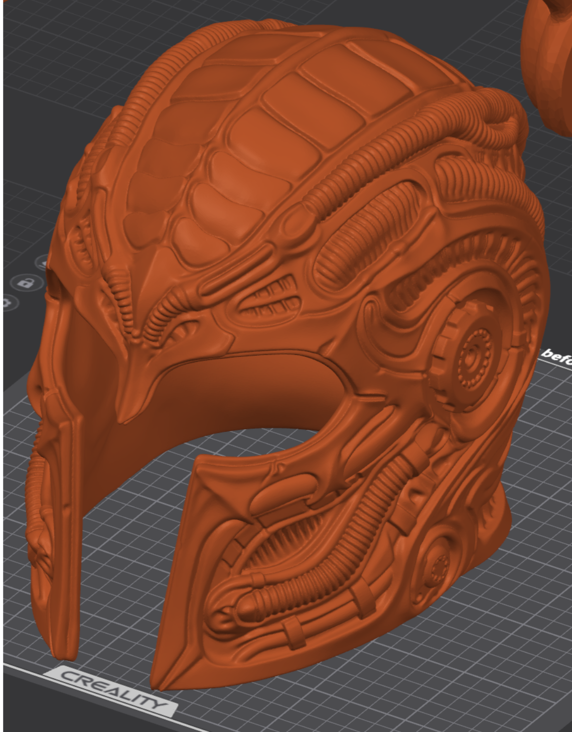 H.R. Giger Inspired Magneto Helmet – Wearable Cosplay STL (Digital Download)