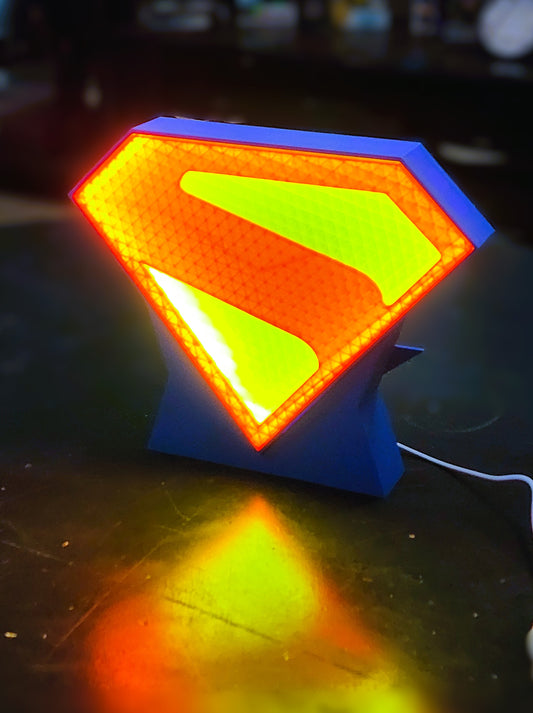 Superman Lightbox – Updated Design with Stand & Wall Mount