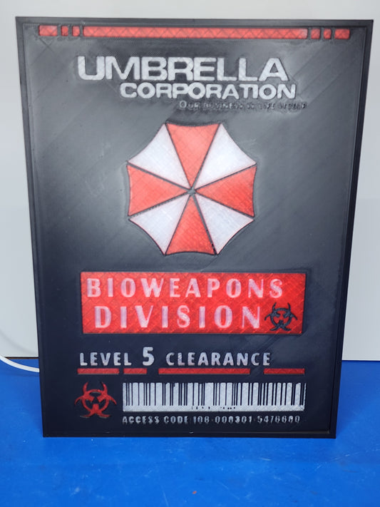 Resident Evil – Umbrella Corporation Bioweapons Division Lightbox