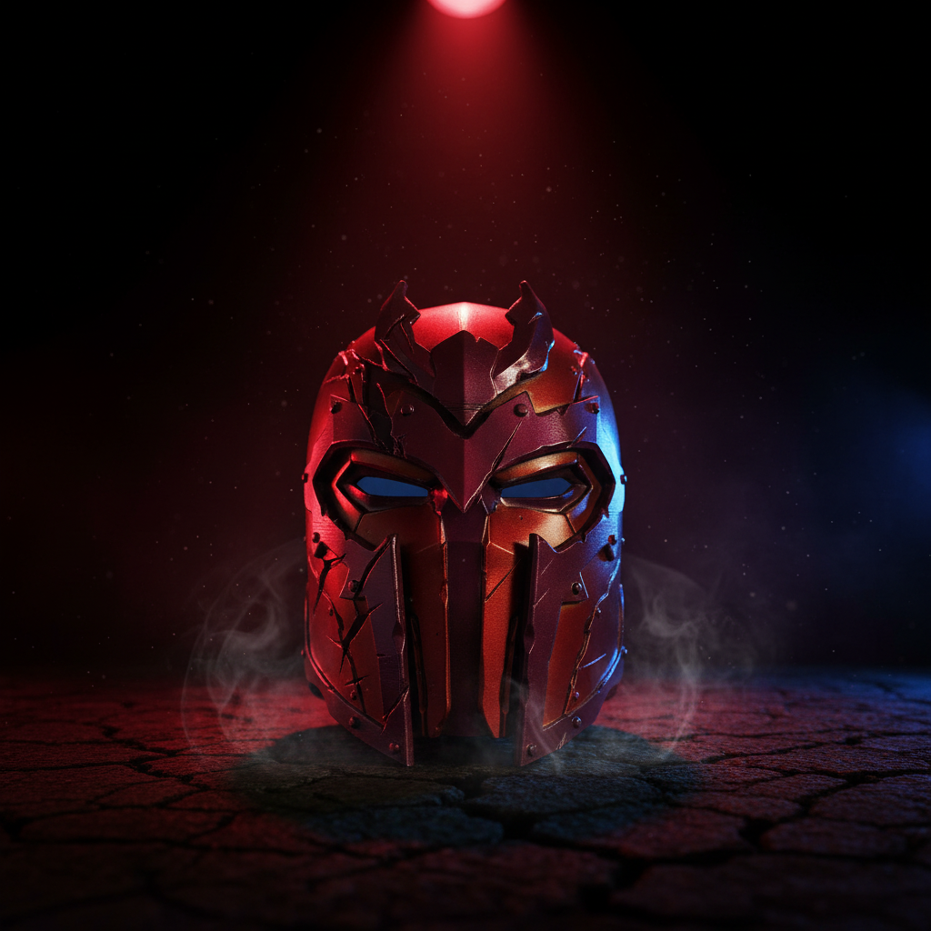Post-Apocalyptic Magneto Helmet Dramatic