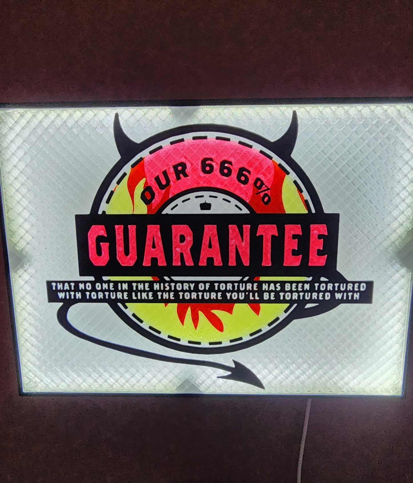 Supernatural Lightbox - (Crowley’s “Our 666% Guarantee”)