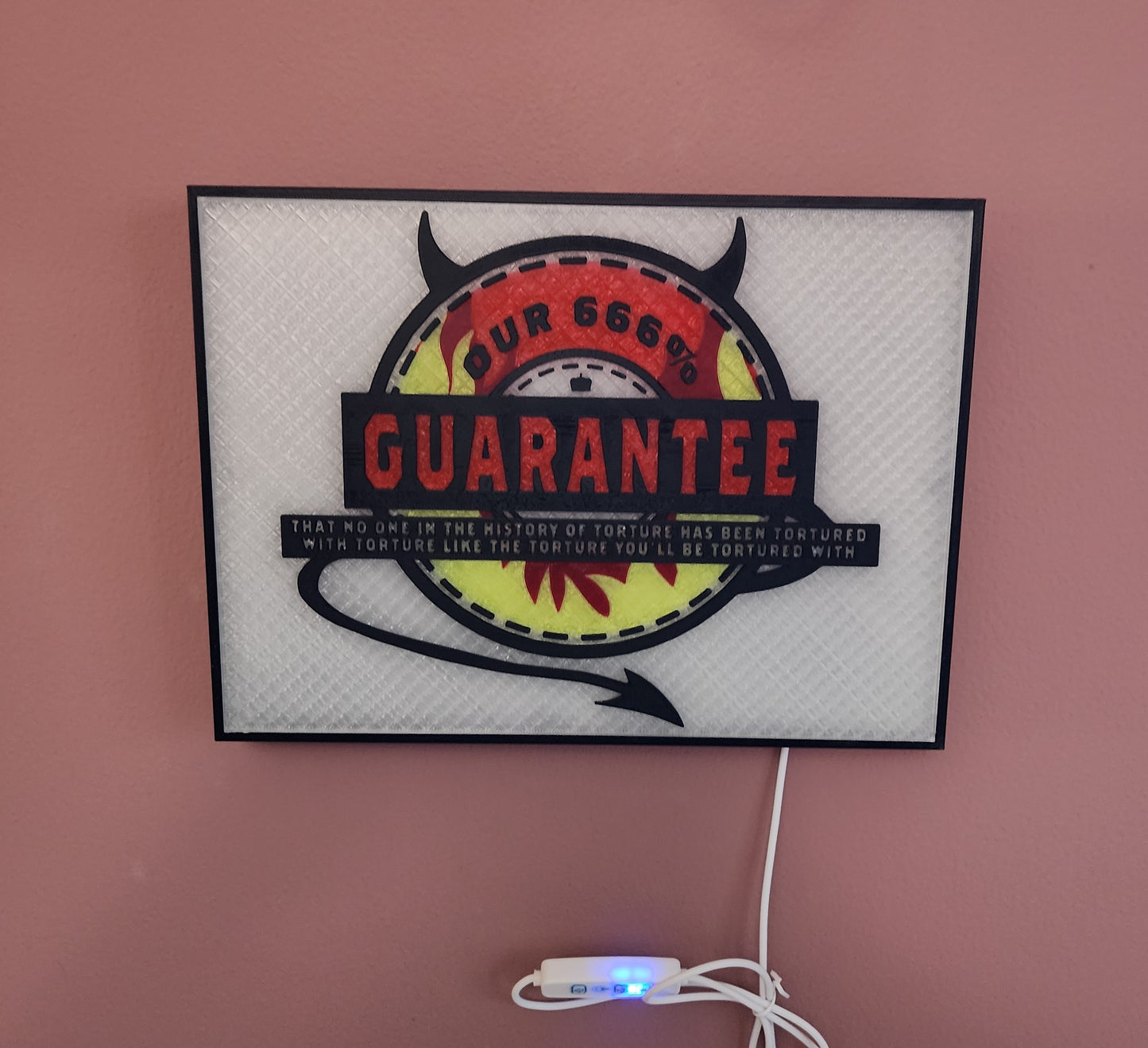 Supernatural Lightbox - (Crowley’s “Our 666% Guarantee”)