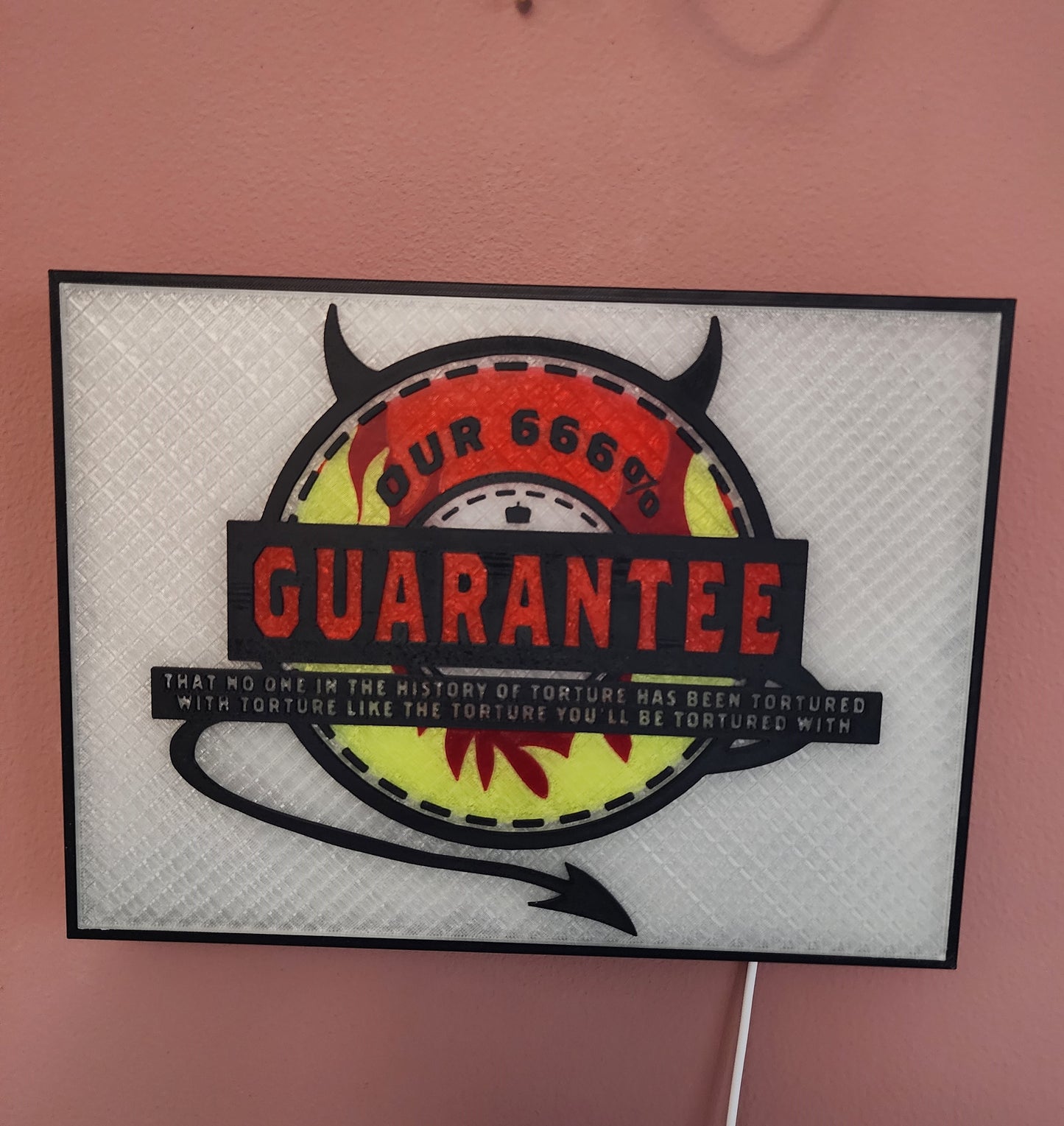 Supernatural Lightbox - (Crowley’s “Our 666% Guarantee”)