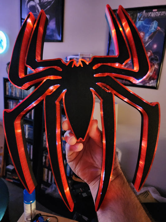 Spiderman Glowing Logo Lightbox