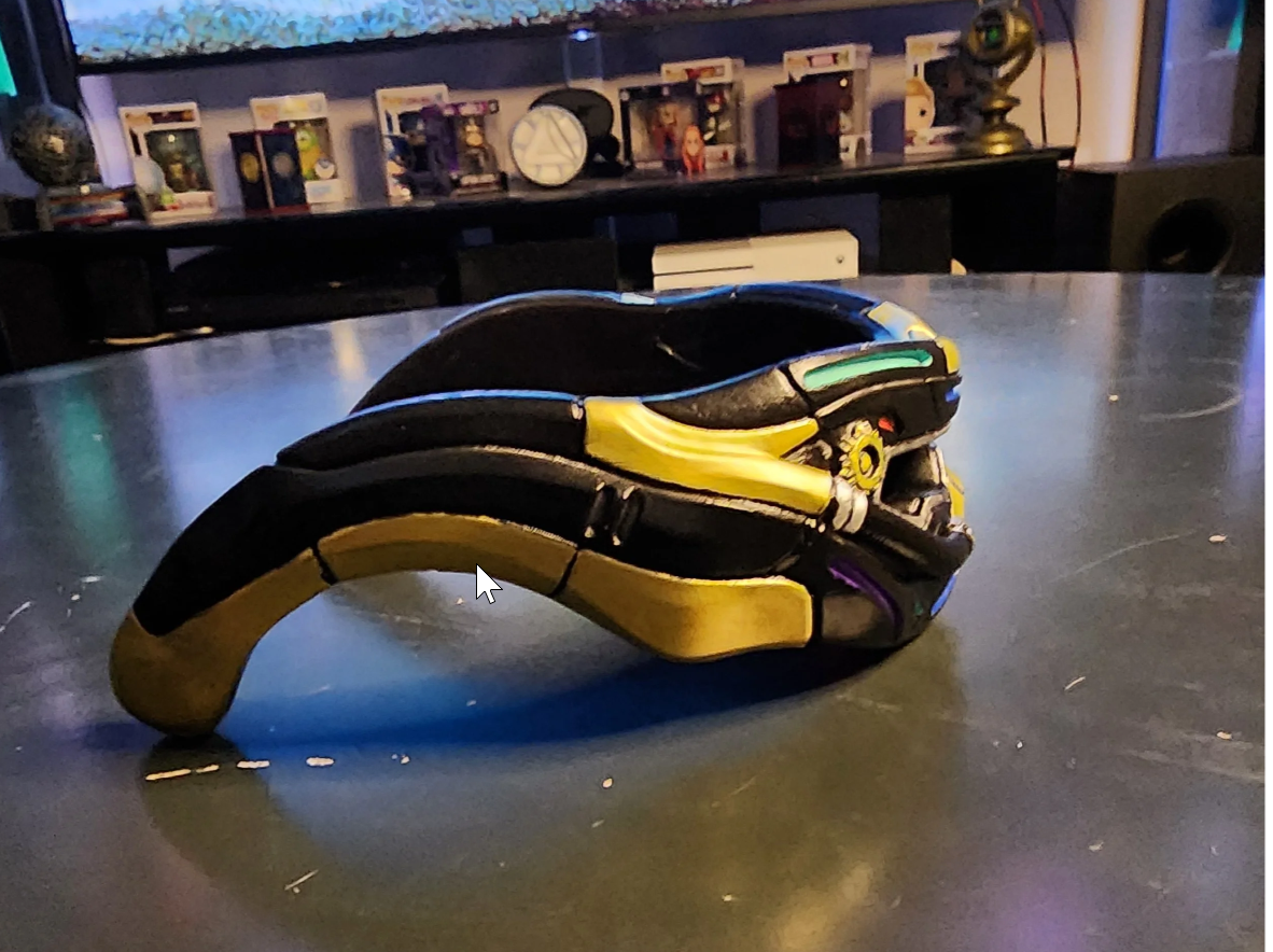 Cyberpunk Cyclops Visor (Glasses Version) – Wearable Cosplay STL (Digital Download)