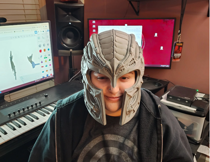 H.R. Giger Inspired Magneto Helmet – Wearable Cosplay STL (Digital Download)