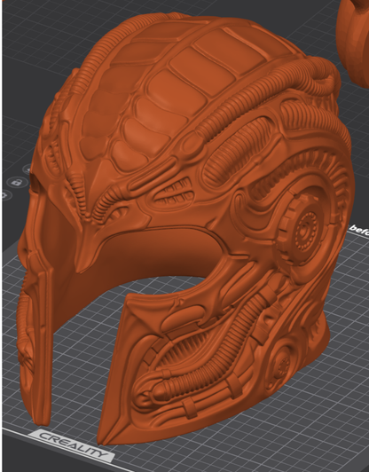 H.R. Giger Inspired Magneto Helmet – Wearable Cosplay STL (Digital Download)