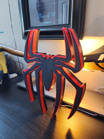 Spiderman Glowing Logo Lightbox