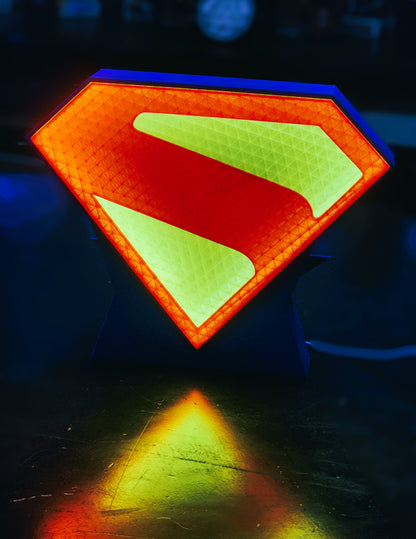 Superman Lightbox – Updated Design with Stand & Wall Mount