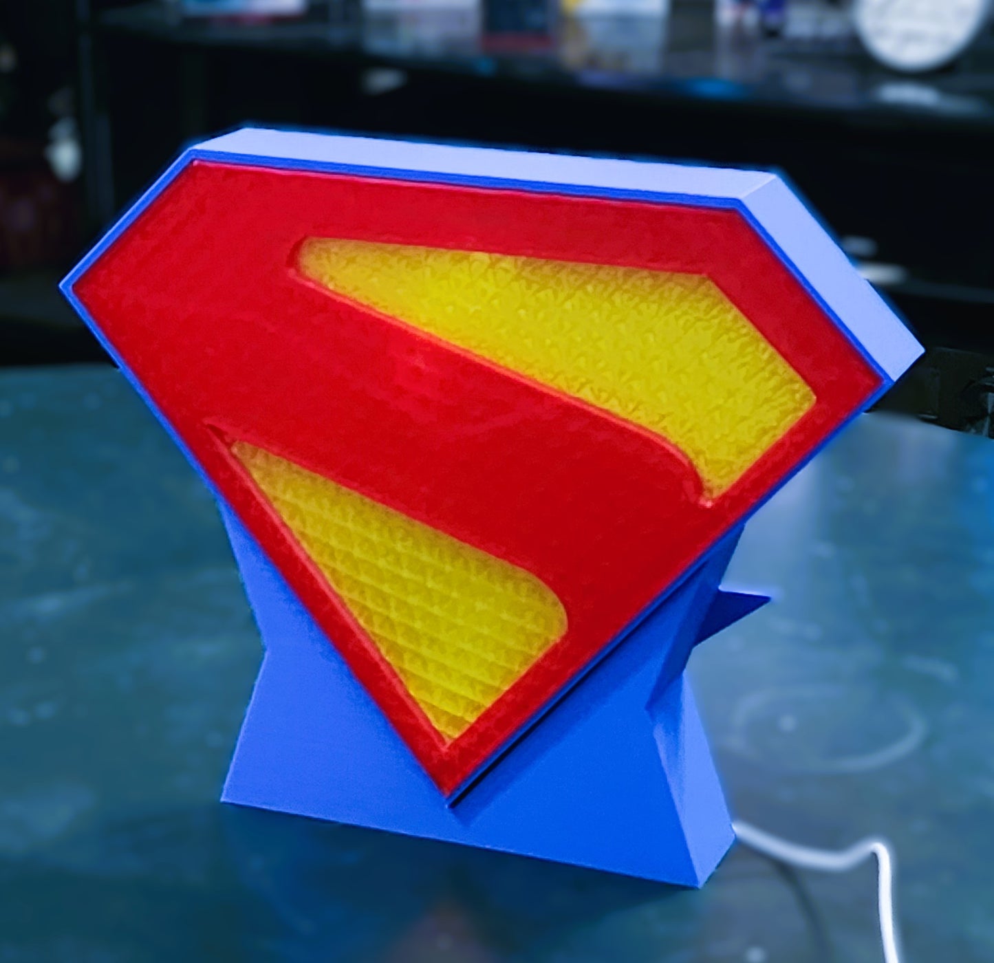 Superman Lightbox – Updated Design with Stand & Wall Mount