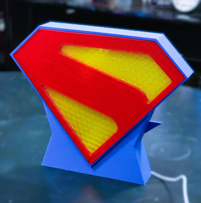 Superman Lightbox – Updated Design with Stand & Wall Mount