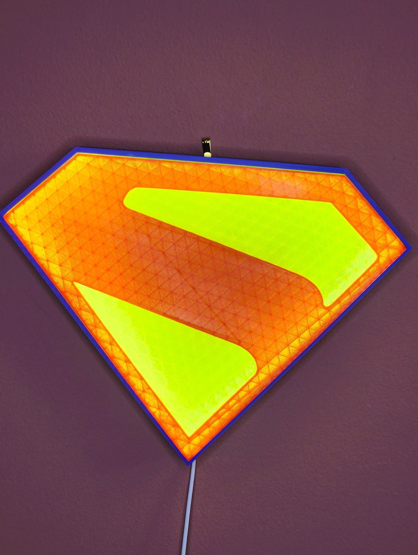 Superman Lightbox – Updated Design with Stand & Wall Mount