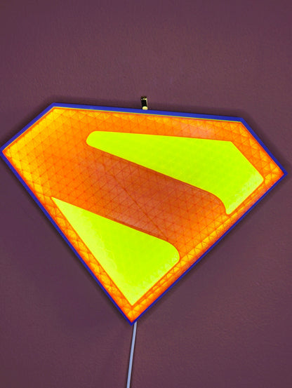 Superman Lightbox – Updated Design with Stand & Wall Mount