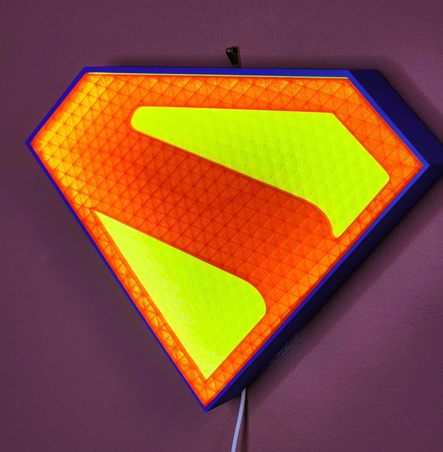 Superman Lightbox – Updated Design with Stand & Wall Mount