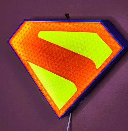 Superman Lightbox – Updated Design with Stand & Wall Mount