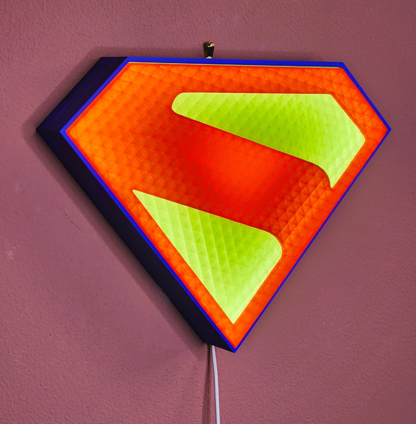Superman Lightbox – Updated Design with Stand & Wall Mount