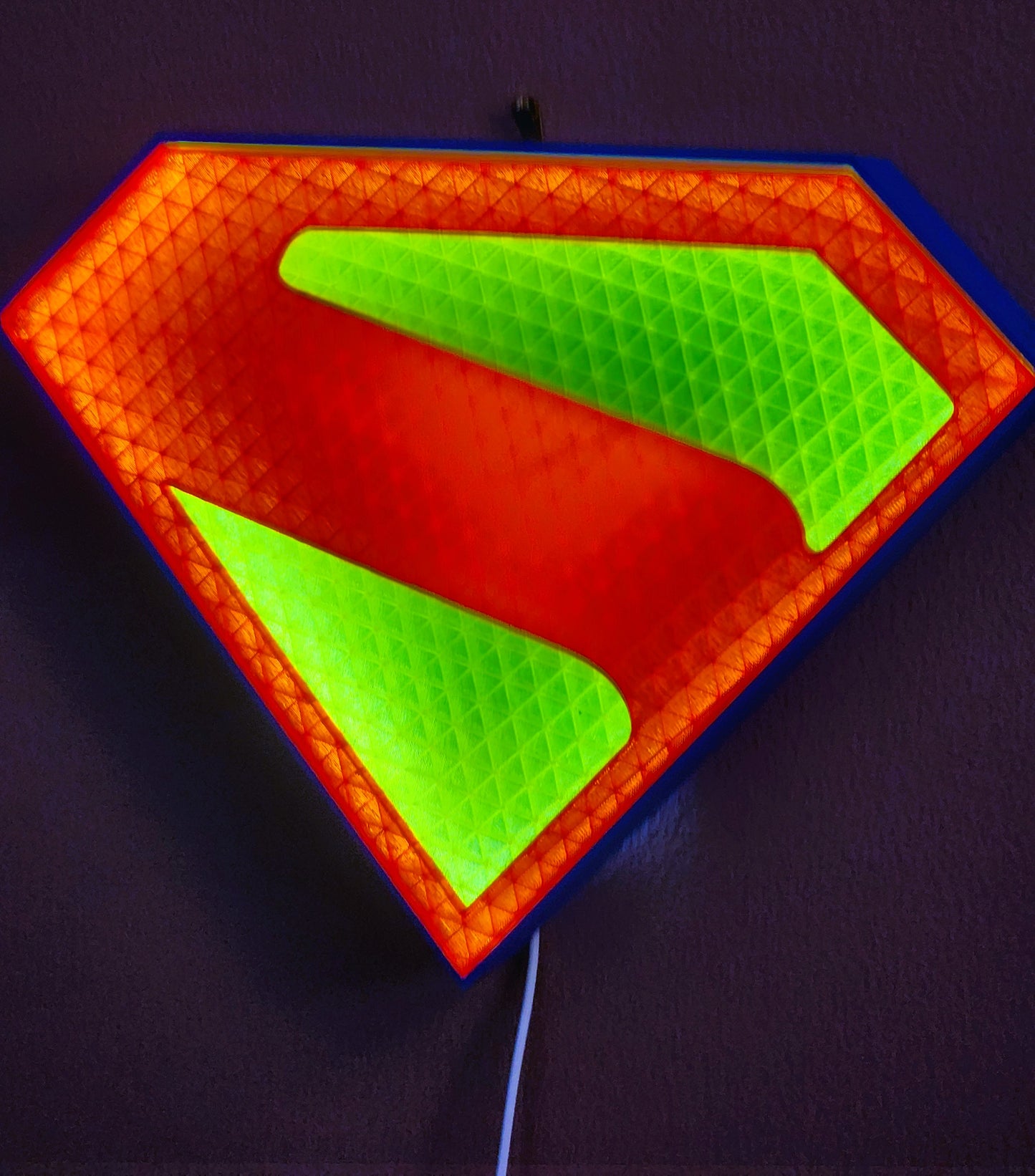 Superman Lightbox – Updated Design with Stand & Wall Mount
