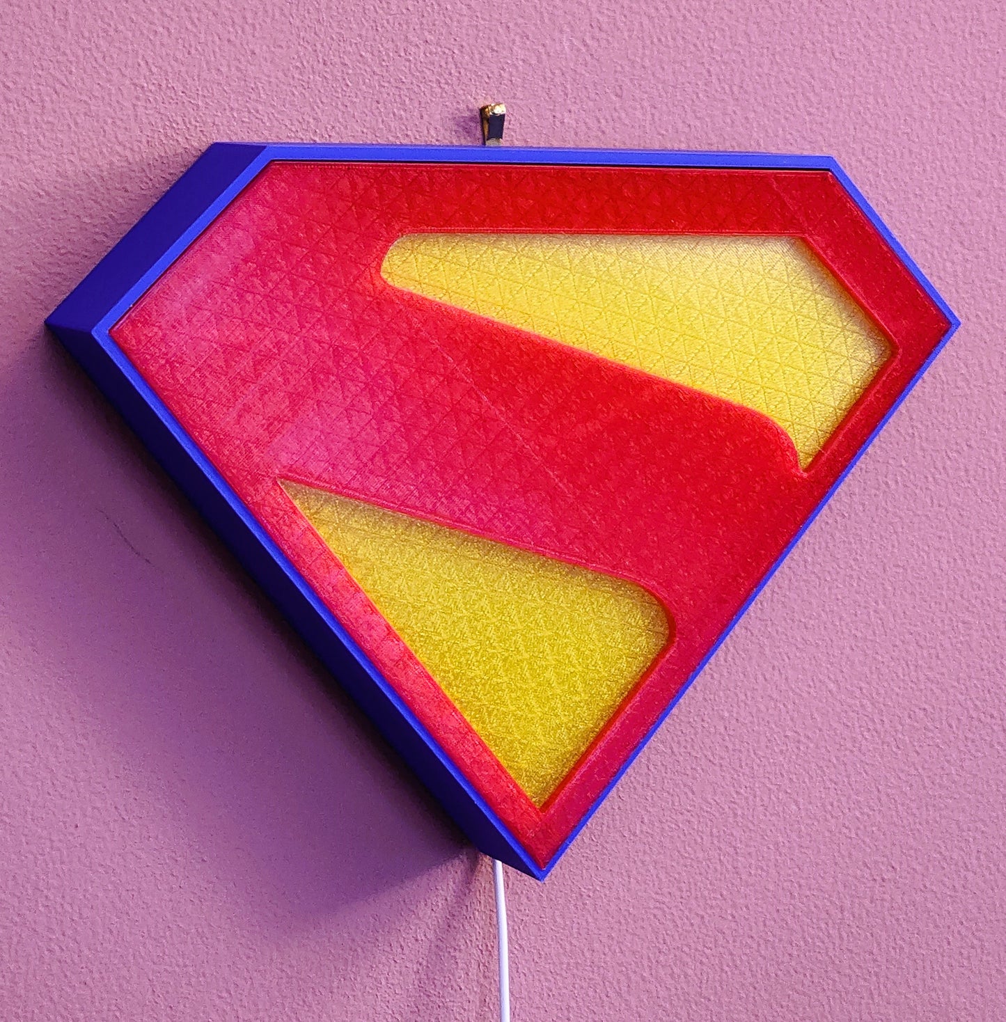 Superman Lightbox – Updated Design with Stand & Wall Mount