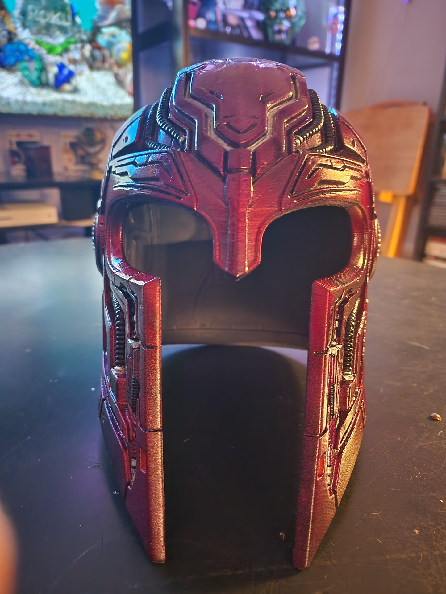 Cyberpunk Magneto Helmet – Wearable Cosplay STL (Digital Download)