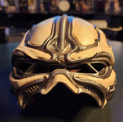 Biomechanical Tactical Helmet – Wearable Cosplay STL (Digital Download)