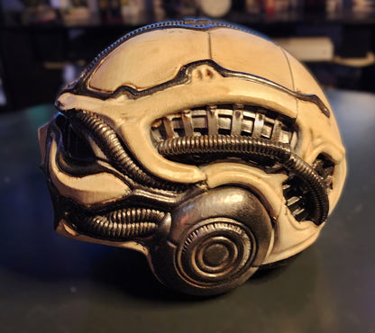 Biomechanical Tactical Helmet – Wearable Cosplay STL (Digital Download)