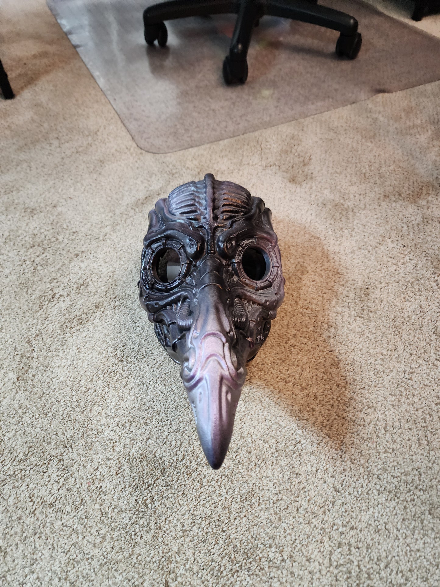 H.R. Giger Inspired Plague Doctor Mask – Wearable Cosplay STL (Digital Download)