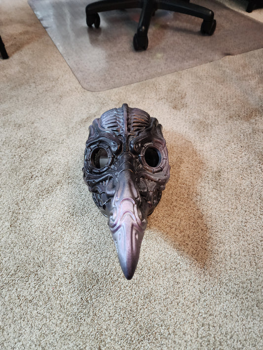 H.R. Giger Inspired Plague Doctor Mask – Painted and Assembled