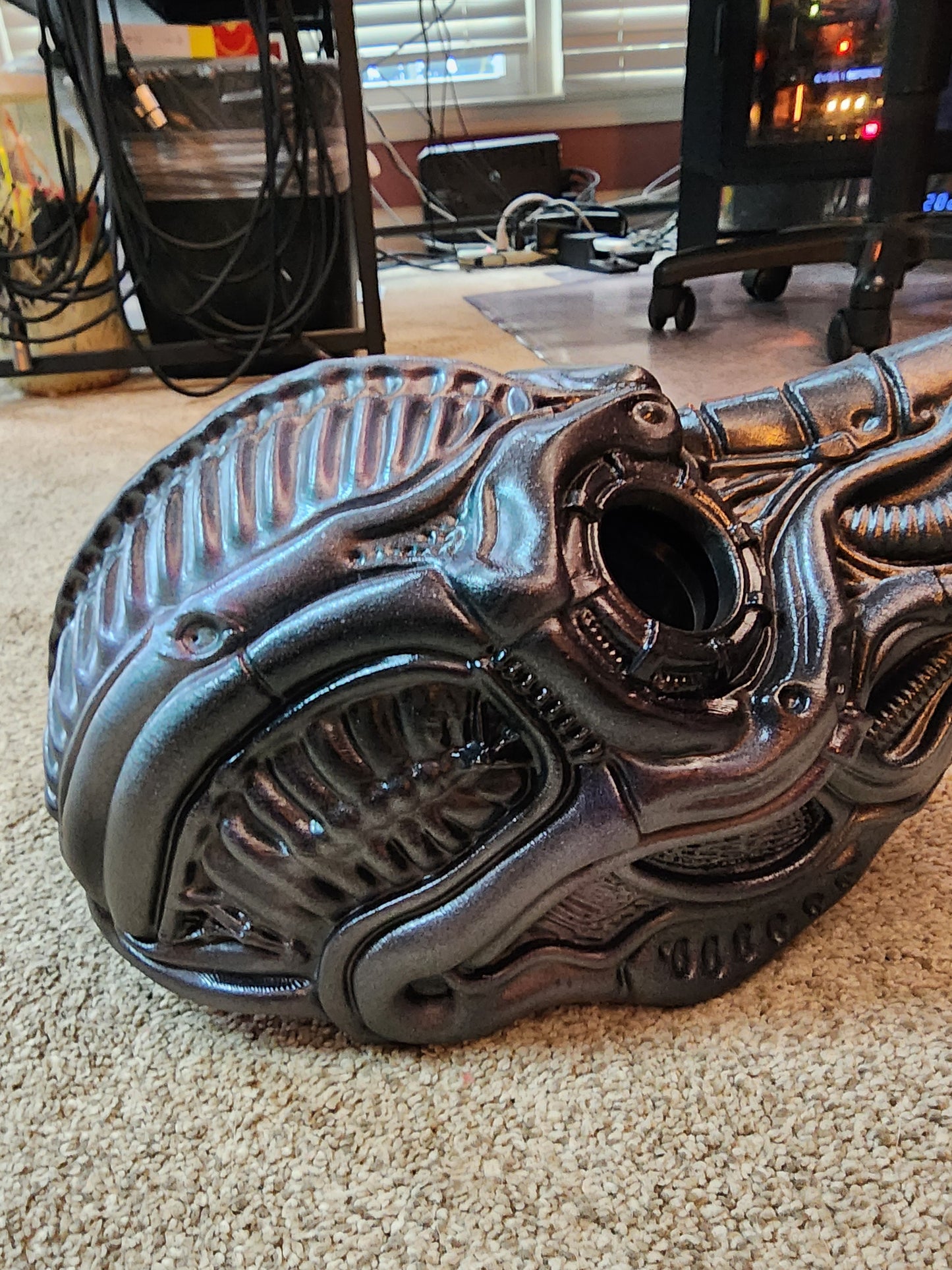 H.R. Giger Inspired Plague Doctor Mask – Wearable Cosplay STL (Digital Download)