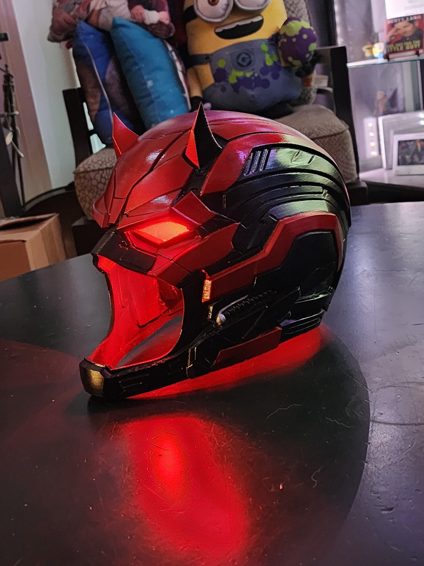 Cyberpunk Daredevil Helmet – Wearable Cosplay STL (Digital Download)