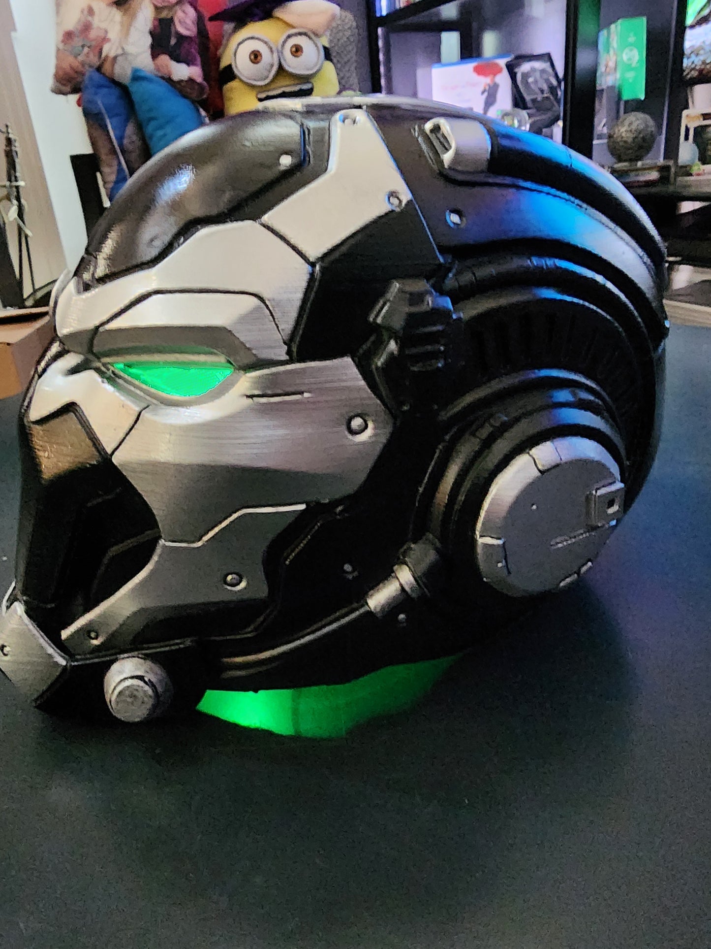 Cyberpunk Spawn Helmet – Wearable Cosplay STL File (Digital Download)
