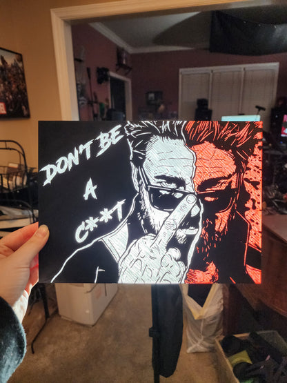 Don’t Be a C**t Lightbox (The Boys)