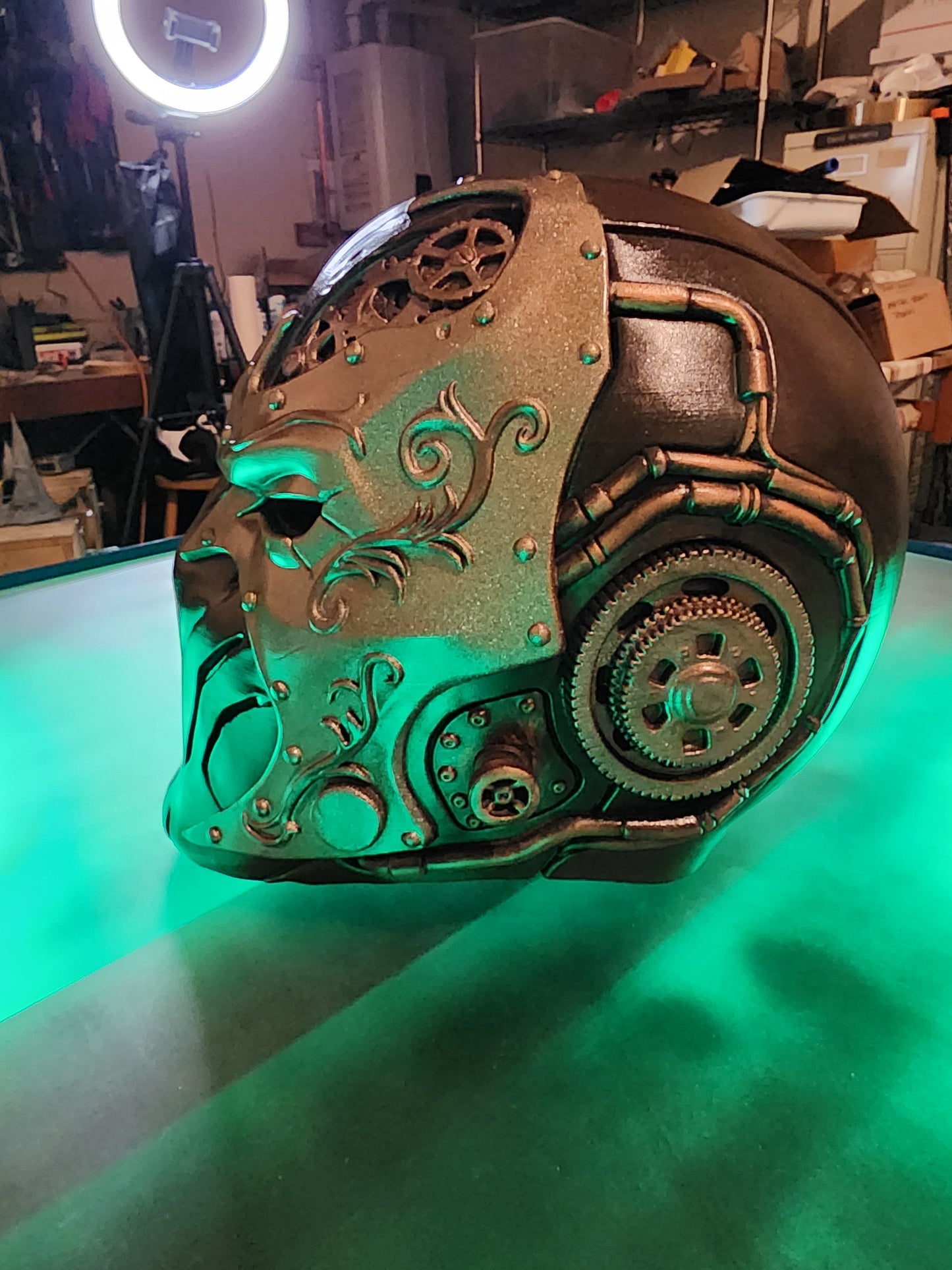 Steampunk Spawn Helmet – Wearable Cosplay STL (Digital Download)