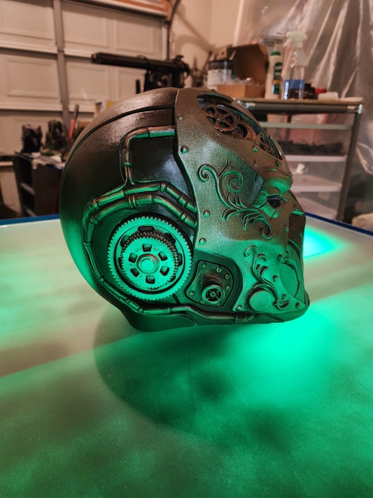 Steampunk Spawn Helmet(Smooth Leather Texture) – Painted and Assembled