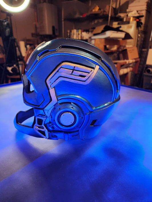 CyberPunk Captain America Helmet – Assembled and Painted