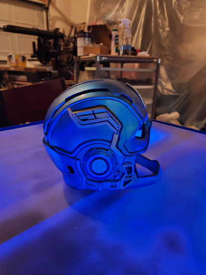 CyberPunk Captain America Helmet – Wearable Cosplay STL File (Digital Download)