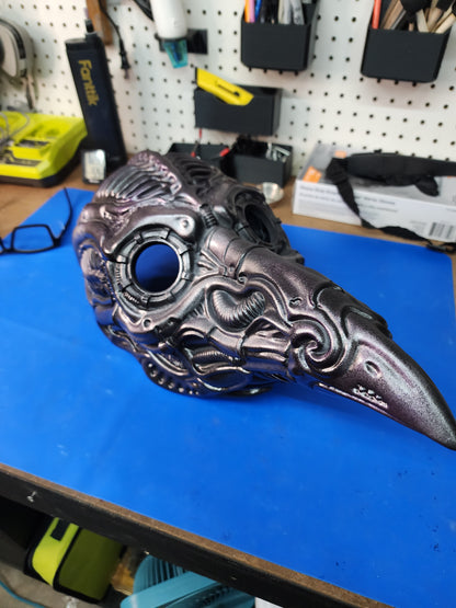 H.R. Giger Inspired Plague Doctor Mask – Wearable Cosplay STL (Digital Download)