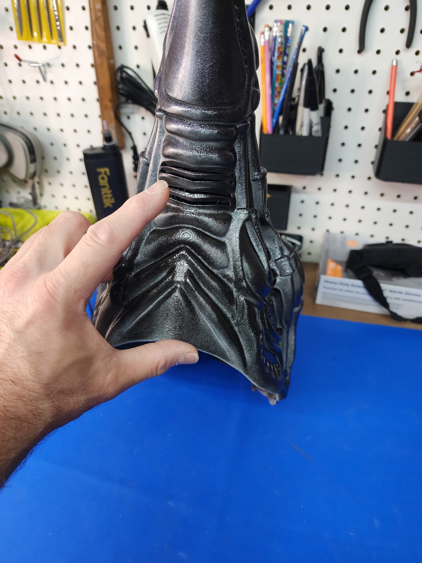 H.R. Giger Inspired Plague Doctor Mask – Wearable Cosplay STL (Digital Download)