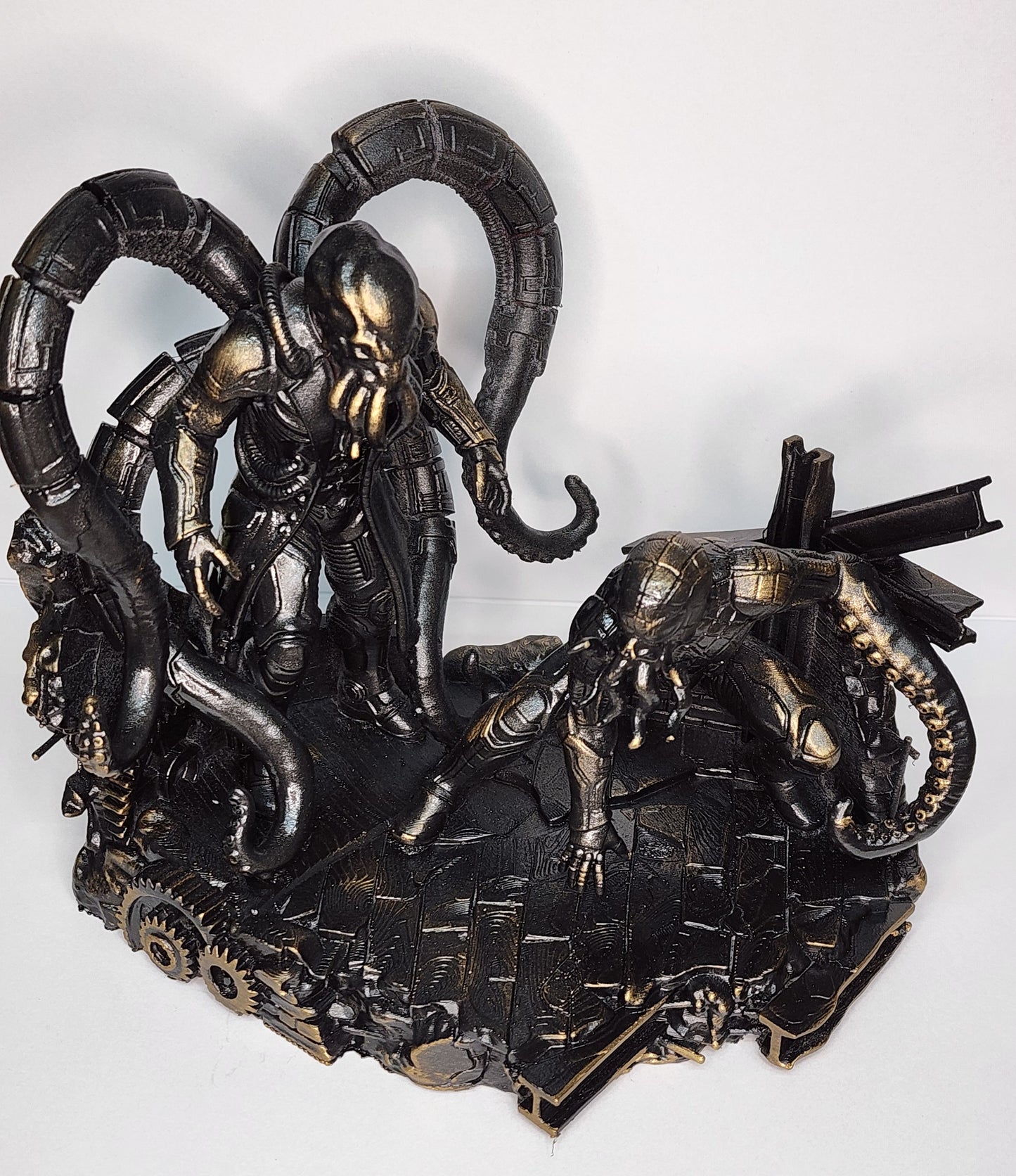 Cthulhu-Inspired Doc Ock vs. Spider-Man Diorama