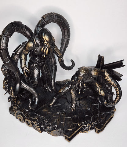 Cthulhu-Inspired Doc Ock vs. Spider-Man Diorama