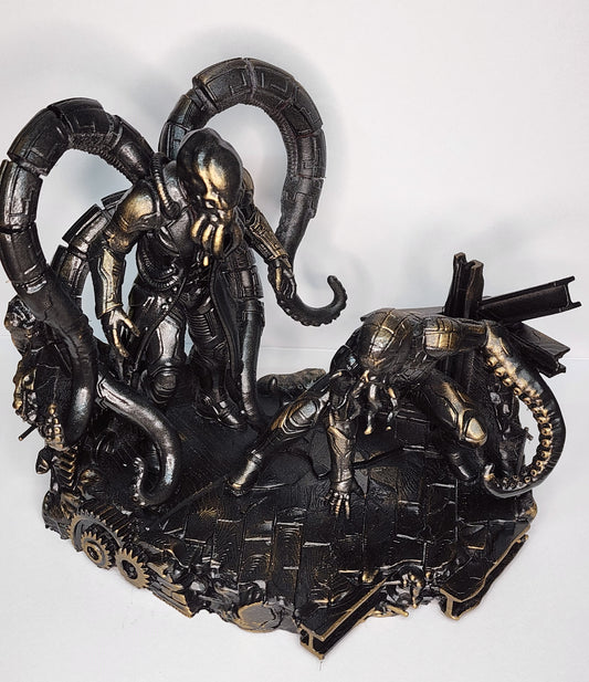 Cthulhu-Inspired Doc Ock vs. Spider-Man Diorama