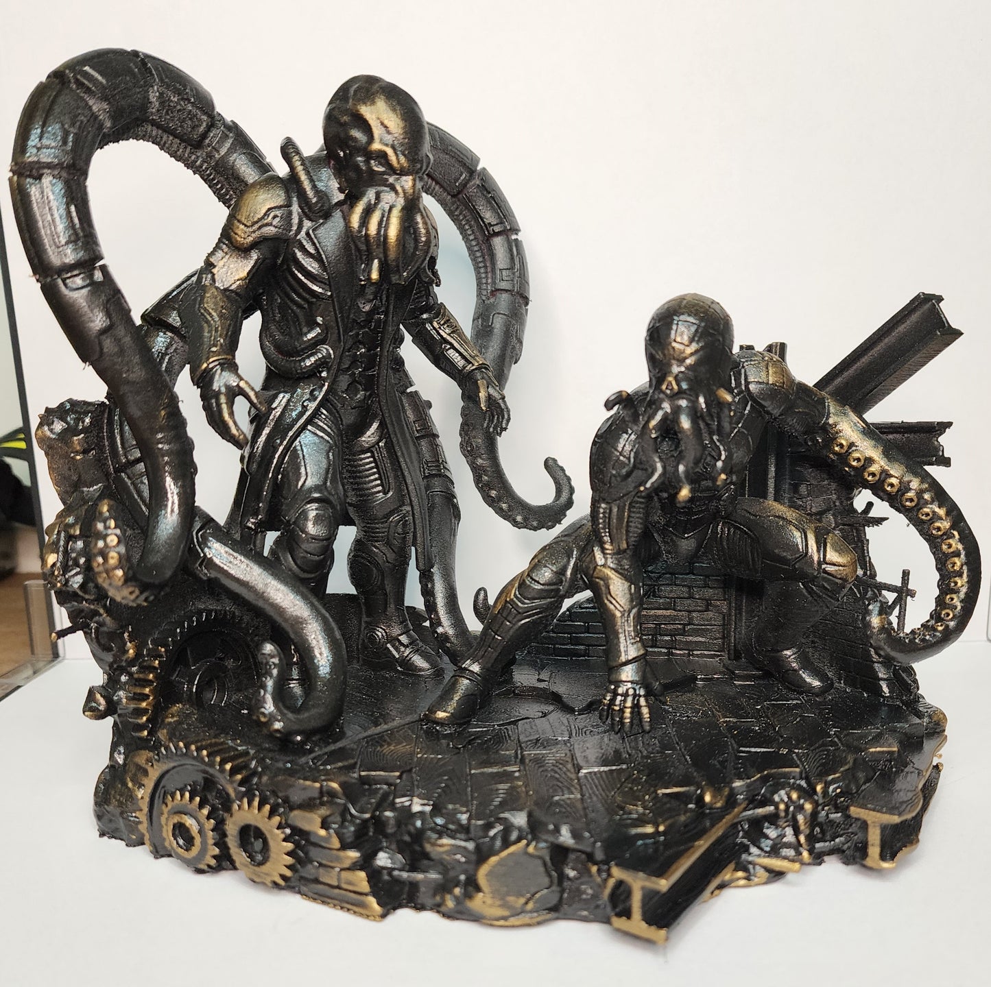 Cthulhu-Inspired Doc Ock vs. Spider-Man Diorama