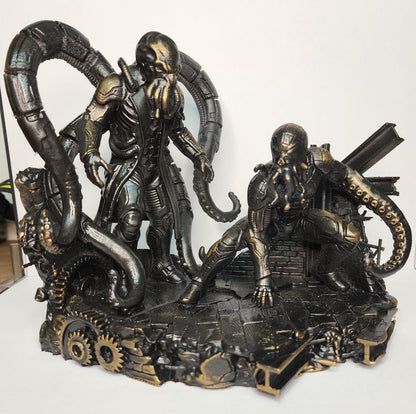 Cthulhu-Inspired Doc Ock vs. Spider-Man Diorama