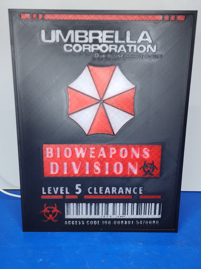Resident Evil – Umbrella Corporation Bioweapons Division Lightbox