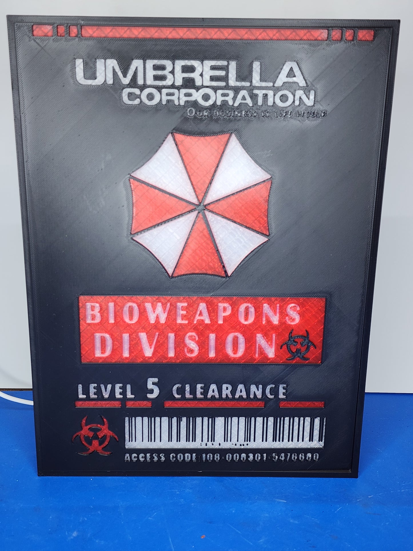 Resident Evil – Umbrella Corporation Bioweapons Division Lightbox
