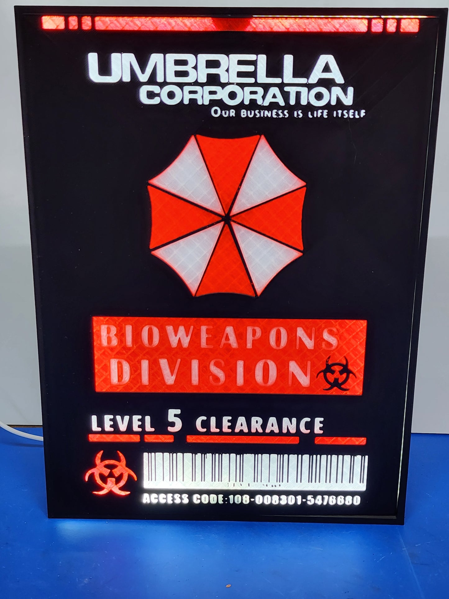 Resident Evil – Umbrella Corporation Bioweapons Division Lightbox