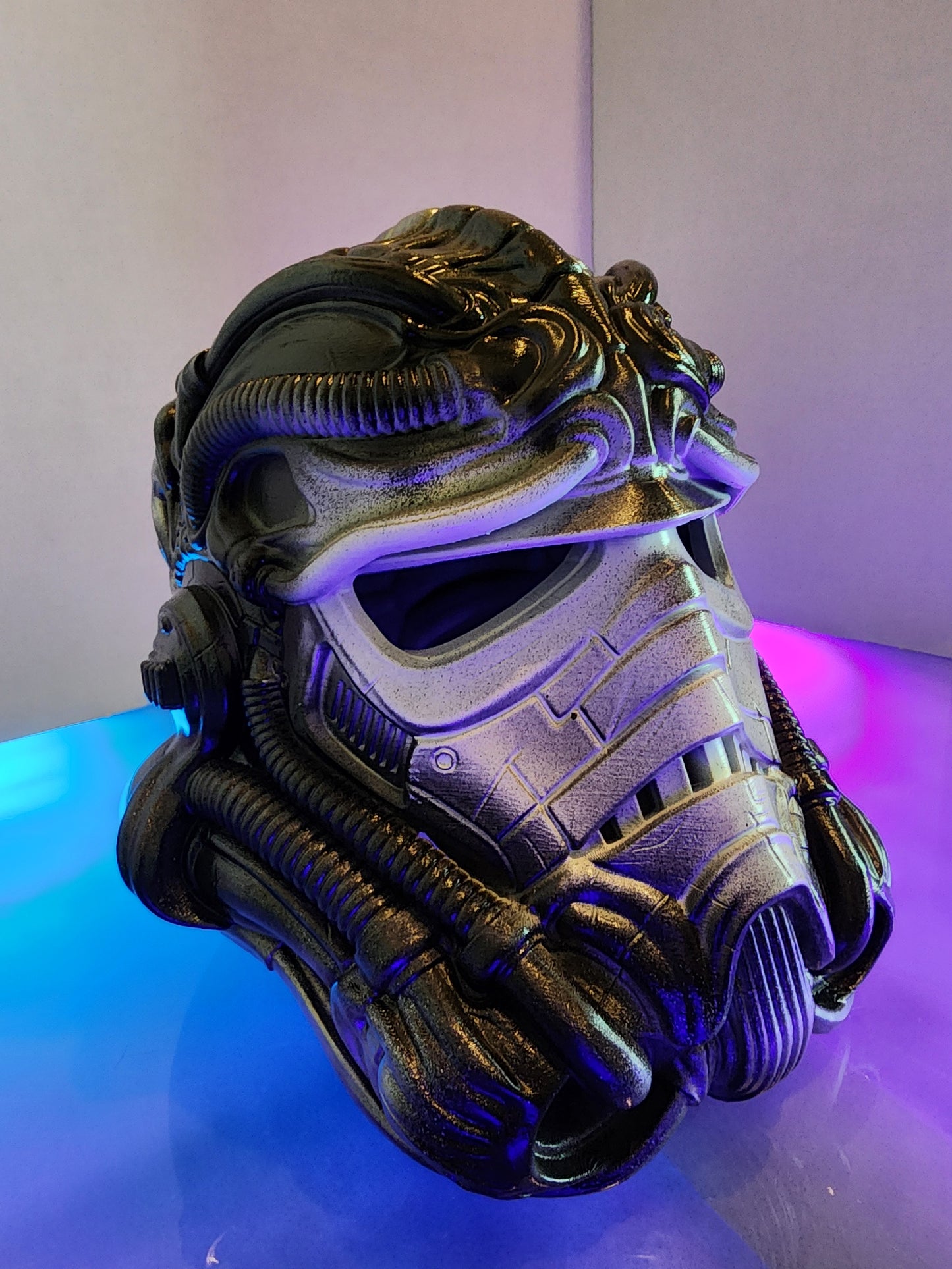 H.R. Giger-Inspired Stormtrooper Helmet - Wearable Cosplay (Digital STL Download)