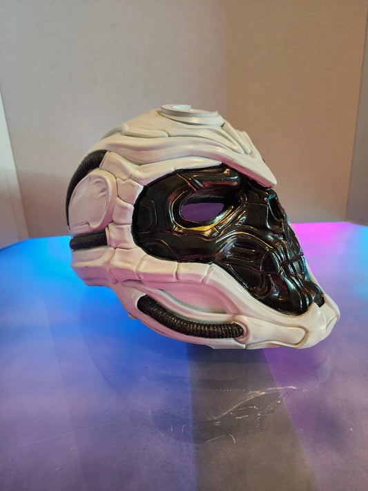 H.R. Giger-Inspired Moon Knight Mask – Painted and Assembled