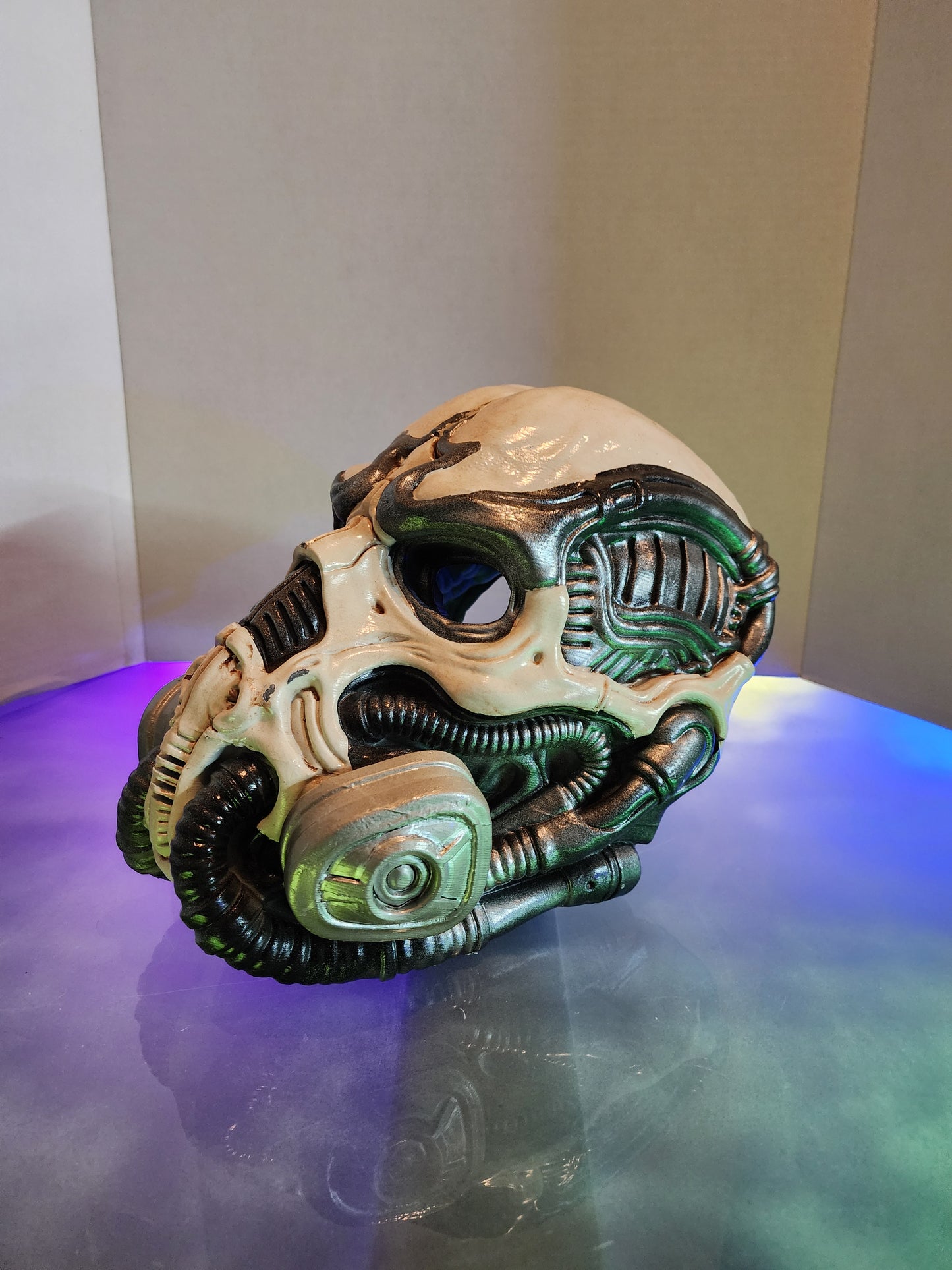 Biomechanical Rebreather Helmet – Wearable Cosplay STL (Digital Download)