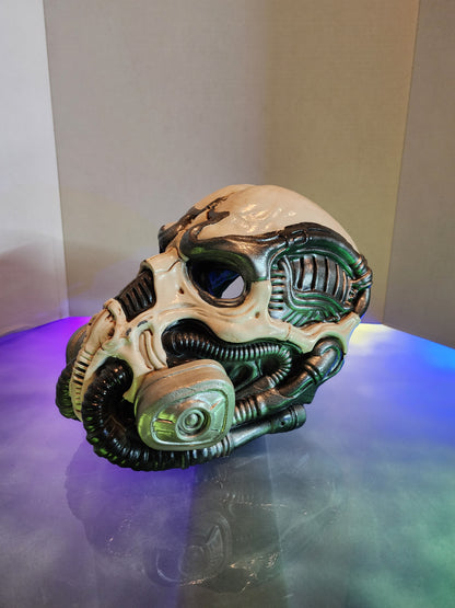 Biomechanical Rebreather Helmet – Wearable Cosplay STL (Digital Download)