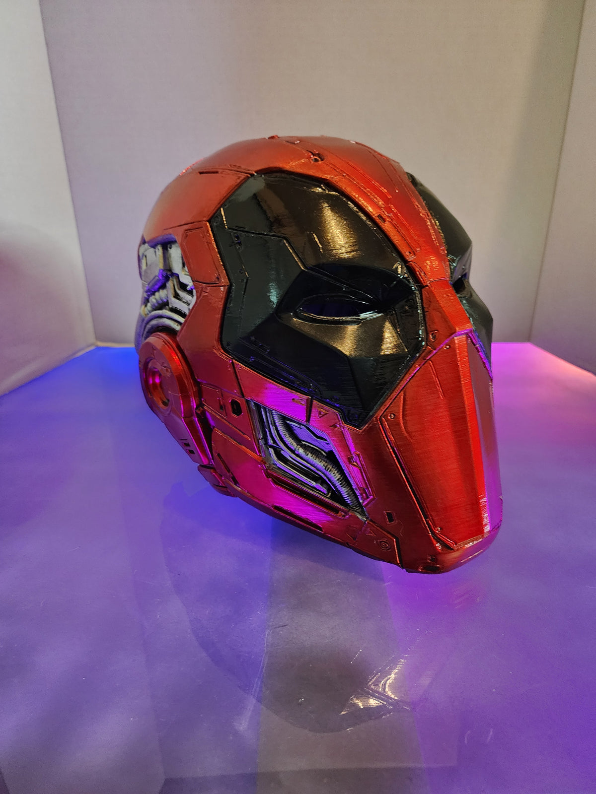 CyberPunk DeadPool Helmet – Wearable Cosplay Digital STL (Digital Download)